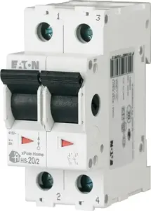 Модульный выключатель нагрузки Eaton HIS-20/2, 20А, 2-полюсный