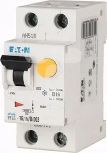 Дифференциальный автомат Eaton PFL6-25/1N/B/03-A, 1P+N, 25А, 300мА, тип A