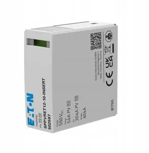 EATON SPPVRET12-10-INSERT Surge Protection Replacement Cartridge Type T1+T2 1000V DC