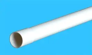 Marmat RLm 22 Smooth Socket Pipe, White, 3m
