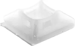 Самоклеящаяся площадка для стяжек ELEKTROPLAST PMS-19-19-100 19x19 мм белая 100 шт.