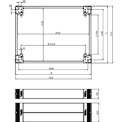 Schneider Electric NSYSPS4100 cokola sānu panelis Photo 2