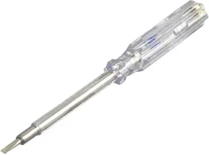 Düwi 19313 Voltage Tester 19cm, 100-250V, Transparent