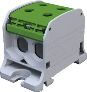 Винтовая клемма Simet STB 50-2 SIMBLOCK для проводников Al/Cu, зеленая