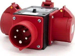 ELS Elektrotechnika P030W Portable Triple Power Splitter 16A 5P 400V IP44