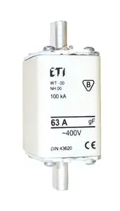 Eti-Polam WT-00/gF NH00 Fuse Link 63A gF 500V