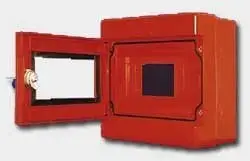 Sabaj ALFA 3Z Surface-Mounted Distribution Board with TH35 Rail, IP44, Red, Lockable