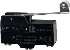 Spamel MS1703 Miniature Limit Switch with Long Roller Lever