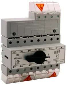 Spamel PRZK-3063NWO2 Power Source Changeover Switch 63A 3-Pole + Neutral
