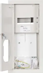 Sabaj RL 1F 7E ZSZ Flush-Mounted Electricity Meter Enclosure with Lock and Window RAL 9003