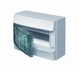 ABB Surface-mounted distribution board with transparent door, 12 modules