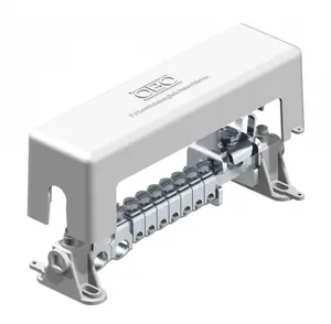 Bettermann 1801 VDE Equipotential Bonding Busbar 7x25mm2, 2x95mm2, 1x Flat Conductor