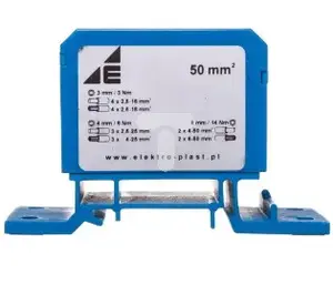 Распределительный блок ELEKTROPLAST DB1-N 2x4-50мм2, 3x2.5-25мм2, 4x2.5-16мм2, синий