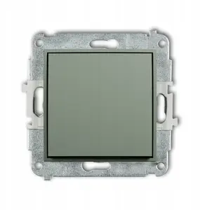 Karlik MINI Single-Pole Momentary Switch Mechanism, Sage, 61MWP-4.1