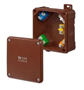 ELEKTROPLAST 0290-61 Surface-Mounted Junction Box 2K, IP55/IP65, Brown
