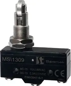Spamel MS1309 Miniature Limit Switch with Roller Plunger