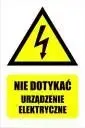 ANRO Warning Sign Do Not Touch Electrical Equipment 52x74mm