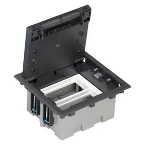 Kontakt-Simon SF210/14 Double Floor Socket-Outlet, Graphite, IP40