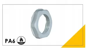 Mentor Polyamide Locknut M12x1.5 Grey