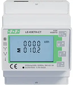 Трехфазный счетчик электроэнергии FF LE-03ETH-CT с интерфейсом Ethernet