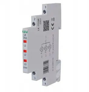 FF LK-703R 3-fāžu LED indikators, sarkans, 230V, 1/2 modulis Slim