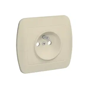 Kontakt-Simon AGZ1E/12 Single Socket Outlet with Grounding, 16A, 250V, Beige