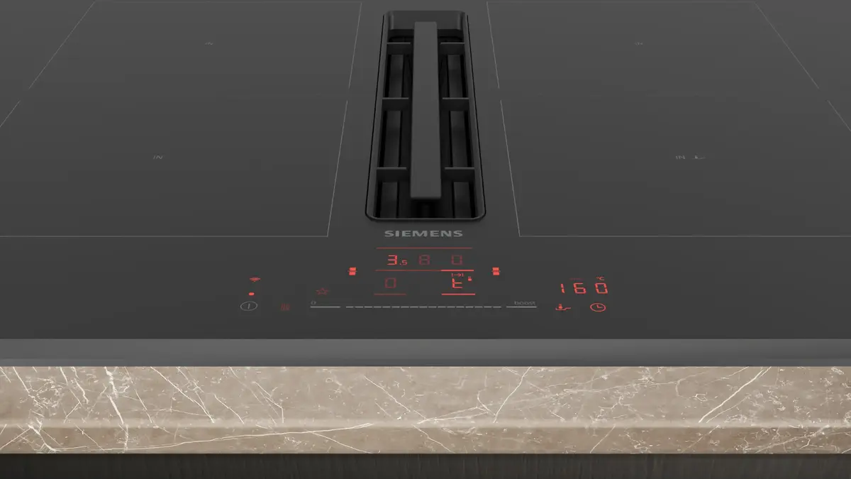 Индукционная варочная панель Siemens iQ500 ED851HQ26M с вытяжкой Photo 3