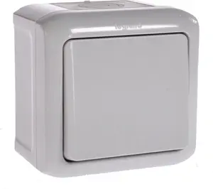 Legrand Forix 10A Single-Pole Switch IP44 Grey