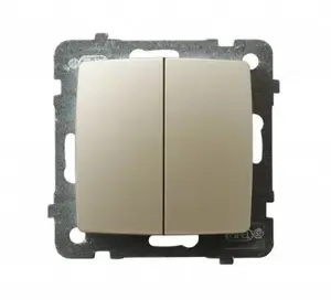 Ospel ŁP-2S/m/42 Pearl Double Light Switch 10A 250V