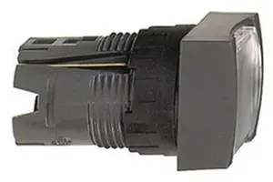 Schneider Electric ZB6CW1 kvadrātveida izgaismota spiedpoga, 16 mm, ar pašatgriešanos, 12-24V, balta