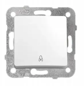 Panasonic LINNERA S push-button switch with bell symbol, glossy white