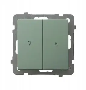 Ospel ŁP-7GB/m/84 Shutter Switch with Mechanical Interlock, Matte Green