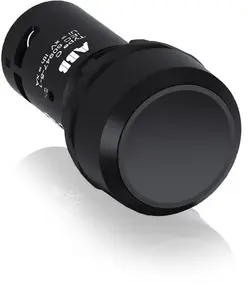 ABB CP1-10B-11 Wired Push Button, 22mm, 1NO+1NC, Black