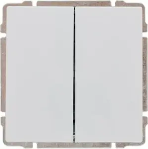 KOS KOS66 Double Light Switch, White