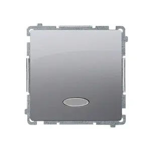 Kontakt-Simon BMW1L.01/43 Single Switch, 10A 250V, Silver