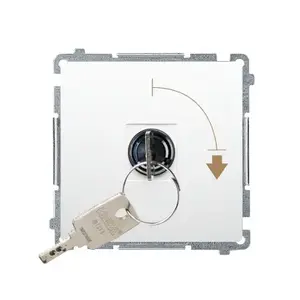 Kontakt-Simon BMW1K.01/11 Key-Operated Electrical Switch, 5A 250V, White