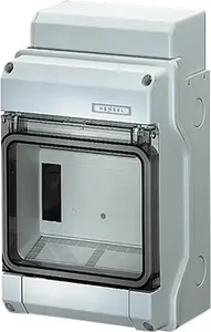 Hensel KV 8106 Surface-Mounted Modular Distribution Board, 1 Row, 6 Modules, IP65