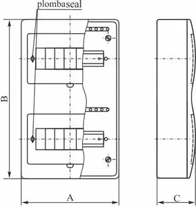 Модульный распределительный щит ELEKTROPLAST 1x18 накладной IP40 RN-18/B Fala с клеммами N+PE