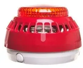 W2 SA-K7 akustiskais un optiskais signalizators 16-32,5V DC 100dB IP21C sarkans