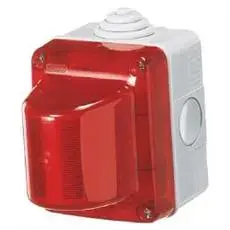 Gewiss GW27422 Alarm Light Indicator, 230 V, Red, IP55