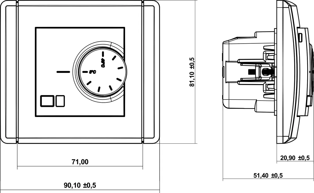 Karlik FSR-1 elektroniskais žalūziju vadības slēdzis Photo 2