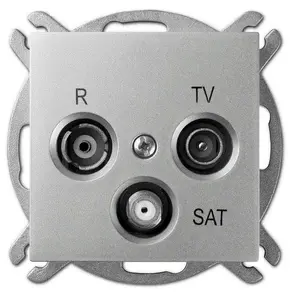 Elektro-Plast Sentia RTV-SAT gala antenas ligzda, spīdīgs sudraba