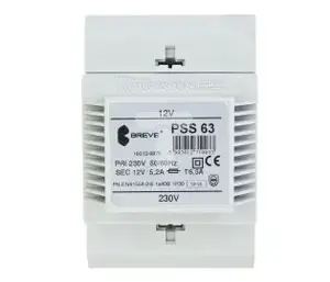 Однофазный модульный трансформатор BREVE PSS 63ВА 230/12В
