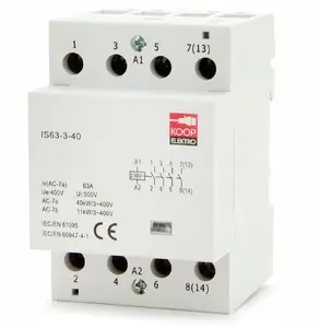KOOP Elektro IS63-3-40 Modular Contactor 63A 4NO 230V 3-Phase