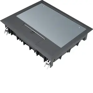 Hager VE09059005 atverams vāks elektriskajam sadales skapim, melns