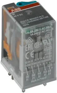 Электромагнитное реле ABB CR-M024DC4, катушка 24В DC, 4 переключающих контакта, 250В 6А