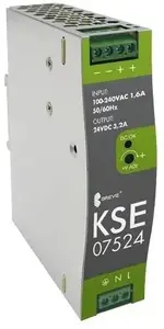 Импульсный блок питания на DIN-рейку SilentiumPC KSE 07524M 24В 3.2А 75Вт
