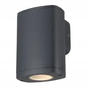 Kanlux ZEVI EL 1GU10 Wall Light, IP54, Grey, 1x10W
