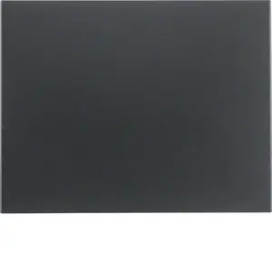 Hager 14057006 Single Rocker Switch Cover, Anthracite, Screwless