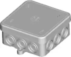 Распределительная коробка для наружного монтажа Elettrocanali EC411C3, 75x75x35 мм, IP55, серая